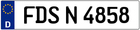 Trailer License Plate